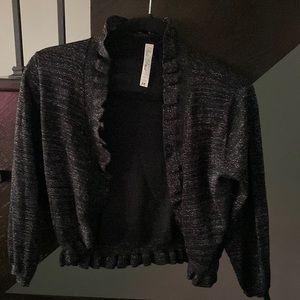 Lightweight black/silver sparkle dressy jacket